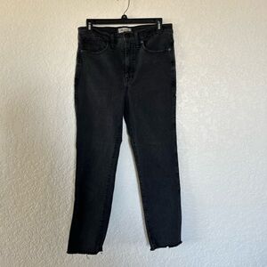 Madewell “Stovepipe” Straight Leg Black Jeans Women’s Size 29 (a/k/a size 8)